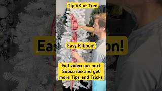 Easy Way to Add Ribbon to Your Christmas Tree 🎀🌲 christmas christmastreedecoration ribbons [upl. by Nnoryt]