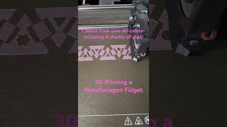 Hexaflexagon Fidget being 3D printed in Pink and Fluorescent Rose [upl. by Vastah921]