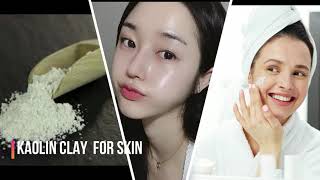 How to use Kaolin Clay  Kaolin Clay Face Mask amp Face Wash DIY  For skin Whitening amp lightening [upl. by Bil]