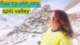 Spiti valleyRoad trip with jimny  key monastery chicham bridge kibber village  famous pizza [upl. by Schwenk]