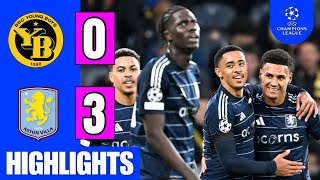 BSC Young Boys vs Aston Villa 03 EXTENDED HIGHLIGHTS  UCL 202425  Tielemans Goal [upl. by Sheehan]