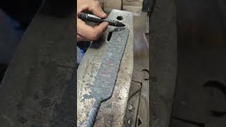 Making a Damascus tanto blade from Wootz steel forging wootzsteel damascus [upl. by Lunette586]