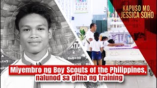 Miyembro ng Boy Scouts of the Philippines nalunod sa gitna ng training  Kapuso Mo Jessica Soho [upl. by Eentroc]