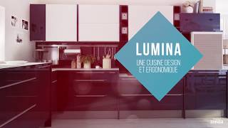 Gamme LUMINA  la cuisine aménagée moderne et ergonomique [upl. by Cyrie976]