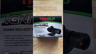 TruGlo Ignite 30MM Red Dot Sight optics gunshorts review unboxing [upl. by Barra585]