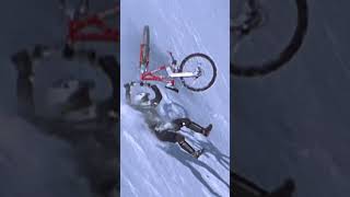 Insane Mountain Biking Down Snowy Cliff  Warren Miller Entertainment [upl. by Aelrac363]