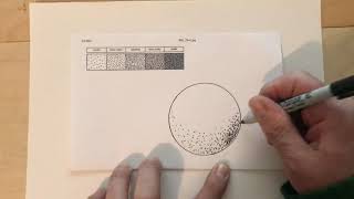 Stipple Shading a Sphere [upl. by Lednem]