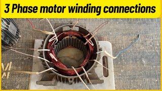 3 phase motor winding connection [upl. by Hedberg]