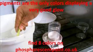 How to mix photoluminescent pigments [upl. by Oine]