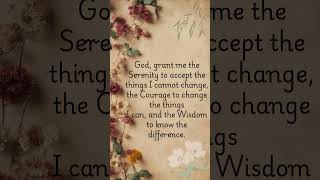 serenity prayer [upl. by Hosea]