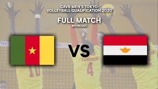 CMR vs EGY  Full Match  CAVB Mens Tokyo Volleyball Qualification 2020 [upl. by Drolyag]