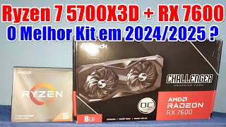 Ryzen 7 5700X3D  RX 7600  Teste Em Games 02 [upl. by Hooker]