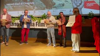 Cerimonia consegna Premio Diari di Cineclub al 42 ValdarnoCinema consegna premio [upl. by Dat164]