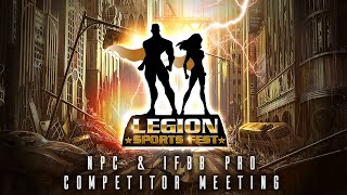 2020 NPC amp IFBB Pro Legion Competitor Meeting [upl. by Woll]