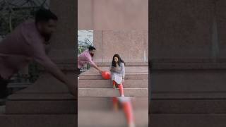 Balloon prank on girl  prank in india  Thalaivar thimingalam song  ZXRARJUN shortz prank [upl. by Ramedlav]