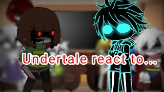 undertale reacciona a nightmare sans vs chara bymøro production♤dark black♤ [upl. by Sualokcin]