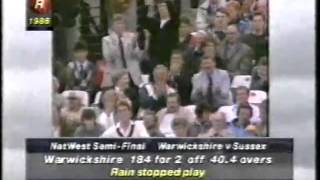 Sussex v Lancashire 1986 Natwest Trophy Final Cricket [upl. by Mikes]