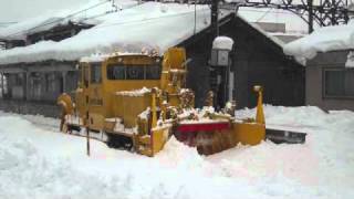 えちぜん鉄道 ロータリー除雪車 [upl. by Merola]