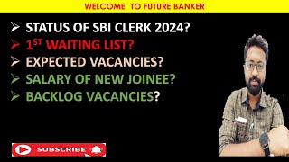 SBI CLERK NOTIFICATION 2024SBI CLERK WAITNG LIST STATUSMARKS NEEDED IN WAITING LIST [upl. by Janek]