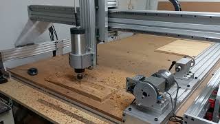 Oryx GT51520LI22 CNC Router with 4thAxis  Blackwood Box [upl. by Kinata]