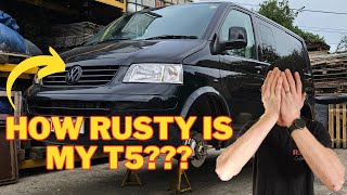 VW T5 Transporter Underbody RUST prevention and treatment [upl. by Hollie]