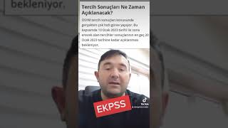 EKPSS TERCİH SONUÇLARI NE ZAMAN AÇIKLANIR [upl. by Bailey]