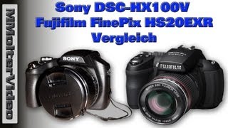 Sony Cybershot DSCHX100V  Fujifilm FinePix HS20EXR Vergleich von MMolterVideo [upl. by Shien51]