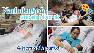 Nació nuestro Derek🥰Parto normal❤️Cn epidural👌4 Horas de labor de parto💯38 semanas🤰 [upl. by Hermon837]