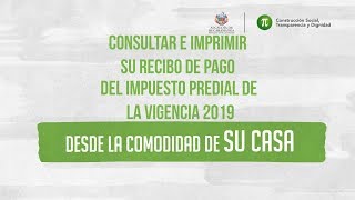 Consulte e imprima su recibo para pago del impuesto predial [upl. by Enasus]