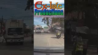 Driving is More Fun in the Philippines Motorcycle Coming in the Wrong Lane at a Blind Corner [upl. by Unity]