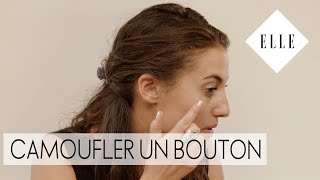 Tuto  Comment camoufler un bouton I ELLE Skincare [upl. by Aneeuqahs]