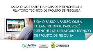 O que fazer para preencher o Relatório Técnico de Projeto de Pesquisa [upl. by Teleya139]