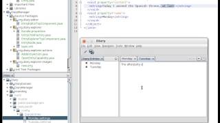 NetBeans Platform Diary Sample [upl. by Tamra218]