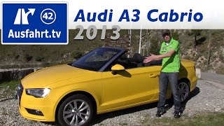 2013 Audi A3 1 4 TFSI Cabriolet  Erfahrungen unserer Probefahrt  Test  Fahrbericht [upl. by Alisun604]