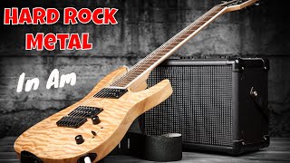 Hard Rock Metal Ballad  Guitar Backing Track in Am [upl. by Nyleahcim649]