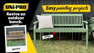 UniPro Easy Painting Projects  Revive an Outdoor Bench [upl. by Anelehs]