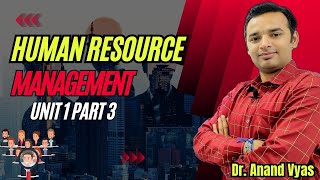 Strategic Human Resource Management  Human Resource Management  Unit 1  Part 3  MBA [upl. by Leiria]