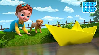 Row Row Row Your Boat  More Nursery Rhymes amp Kids Songs  Beep Beep [upl. by Anaer]