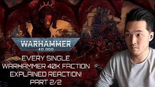 Every Single Warhammer 40k Faction Explained Part 2 Reaction  Bricky  Marine Veteran Reacts [upl. by Witte]