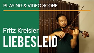 Fritz Kreisler  Liebesleid quotLoves Sorrowquot Violin and Piano  performance video score sheet music [upl. by Maryjo]