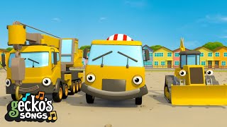 Construction Site Song  Singalong Time｜Geckos Garage Songs｜Kids Songs｜Trucks for Kids [upl. by Kazimir]