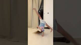 Silver YouTube button cartwheel and split in gymnastics [upl. by Oria]