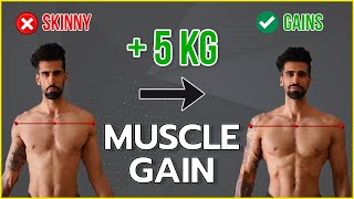 How To GAIN 5kg MUSCLE Fast  Free Diet amp Workout Plan [upl. by Dedrick]