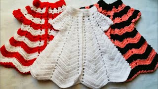 Single colour crochet frock knitting  Crochet Pattern Crochet Design Girls Frock Crochet  Part 3 [upl. by Norag]