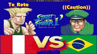 Street Fighter II Champion EditionTeReto vs Caution FT10 [upl. by Lerret20]