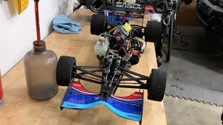 SUPER RARE F1 NITRO RC CARS 18 SCALE KYOSHO 90S RC CARS FERRARIJORDAN [upl. by Adnalram]