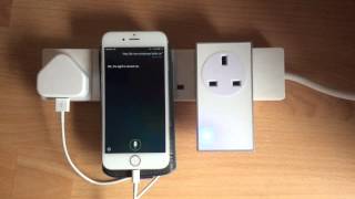 Siri controlling a LightwaveRF socket [upl. by Dnob542]