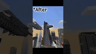 New York City before and after chitauri army attack minecraft shorts viral [upl. by Bathsheba]