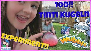 XXL 100 Tinti Badekugeln gegen Wubble Bubble – Explosion Experiment 🎇 Geschichten und Spielzeug [upl. by Akenot]