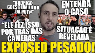 TRETA RODRIGO GOES SOFRE EXPOSED PESADO E É ACUSADO DE SER UM HIPÓCRITA PELO GORGO [upl. by Derina]